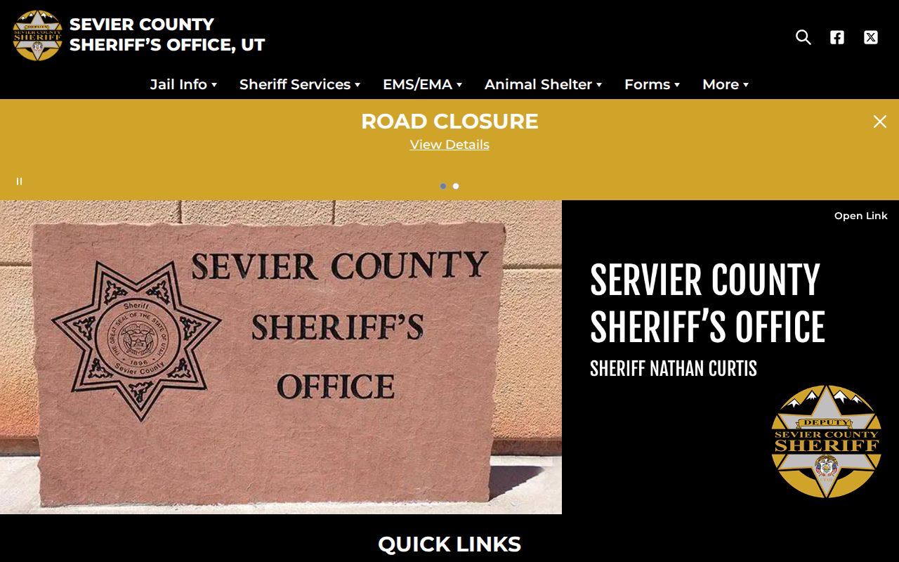 Sevier County Jail release records facility statement